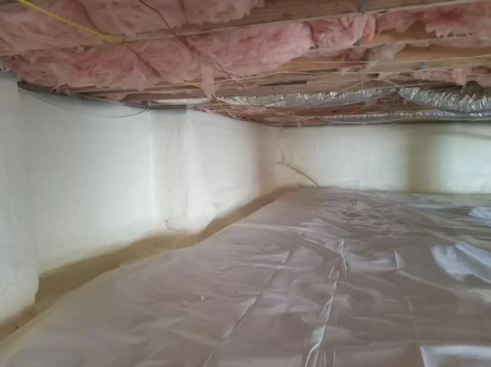 Crawl space encapsulation with closed-cell spray foam for Metal Roof Coating in Amherst
